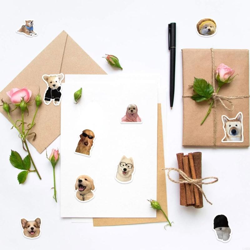 Art Craft Easy With Paper - Dog Emoticon naklejka klejenia do kreatywnych
