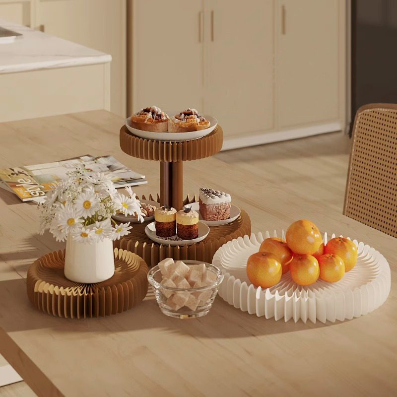 Art Craft Easy With Paper - Składany, dwuwarstwowy, okrągły stojak ekspozycyjny z