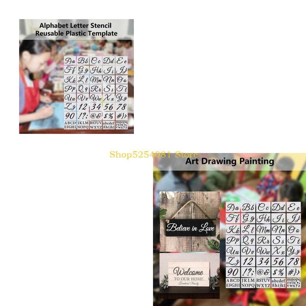 Art Craft Description - AXYC 40 sztuk litery alfabetu szablony