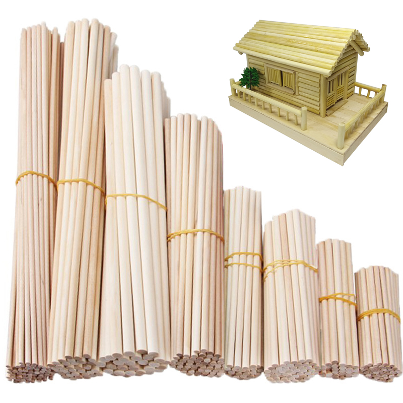Art Craft Stick - Okrągły drewniany patyczek do rzemiosła żywności