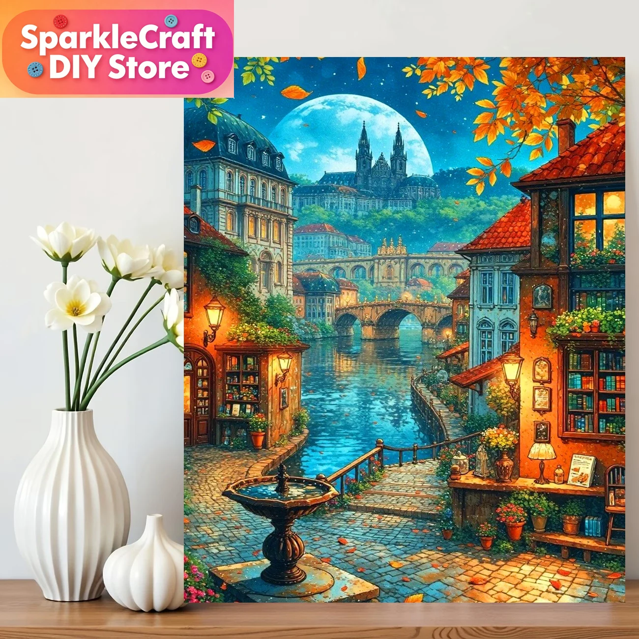 Art Craft Picture - 1 szt. Bezramkowy Obraz Diamentowy Pejzaż