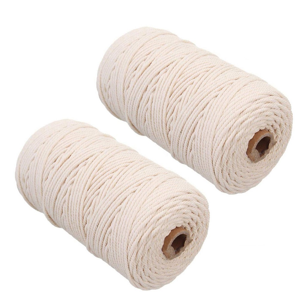 Macrame Cord Cotton - Sznurek Makrama 2mm 200M Naturalny Bawełniany