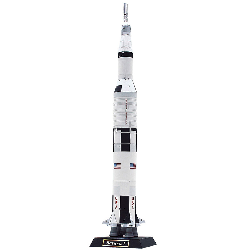 Art And Craft Rocket - Ameryka Saturn V przestrzeń rakietowa składane