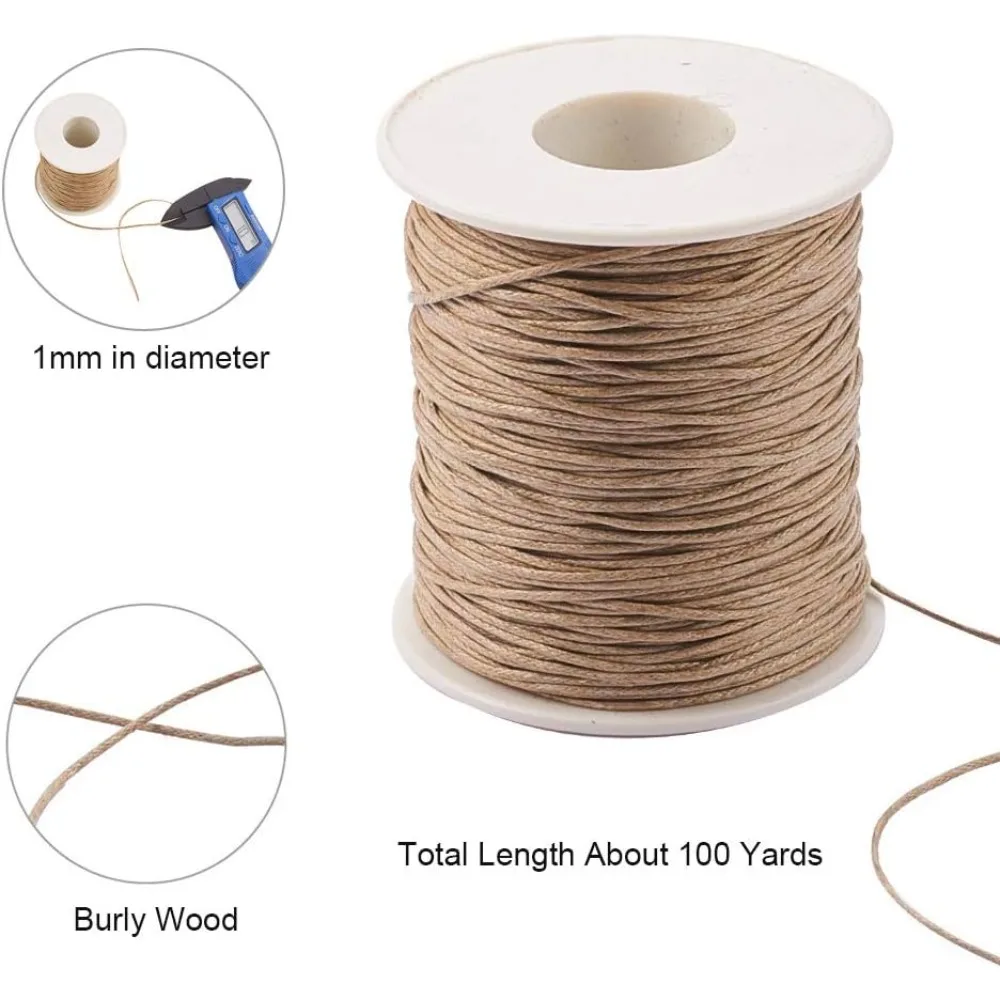 100 jardów woskowanego sznurka – Macrame Cord Cotton recenzja i cena