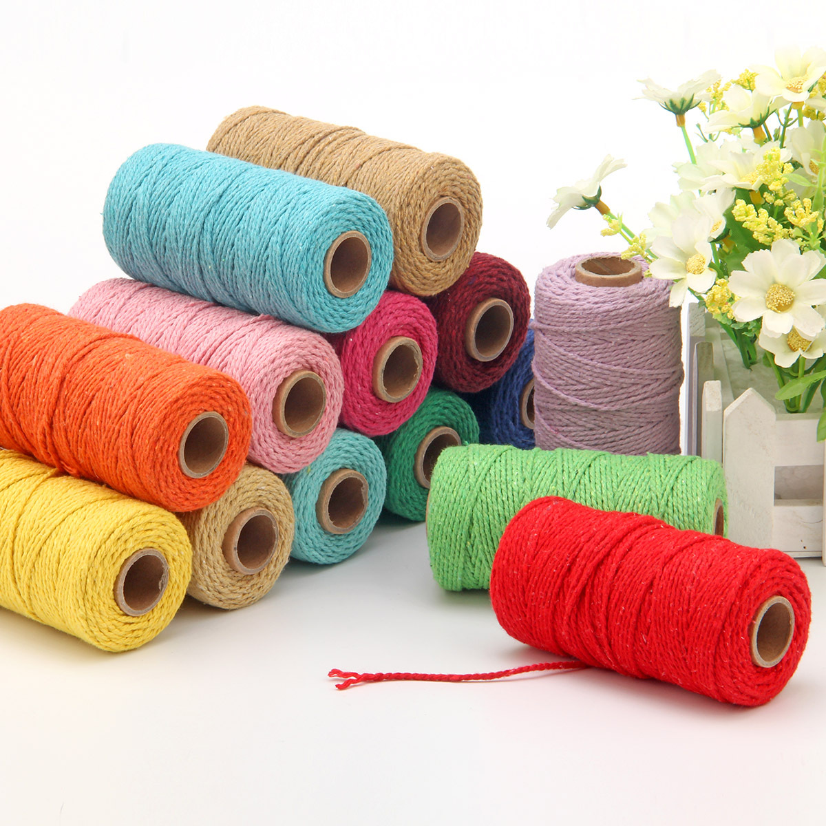2mm lina skręcona 100m lina ba – Macrame Cord Cotton recenzja i cena