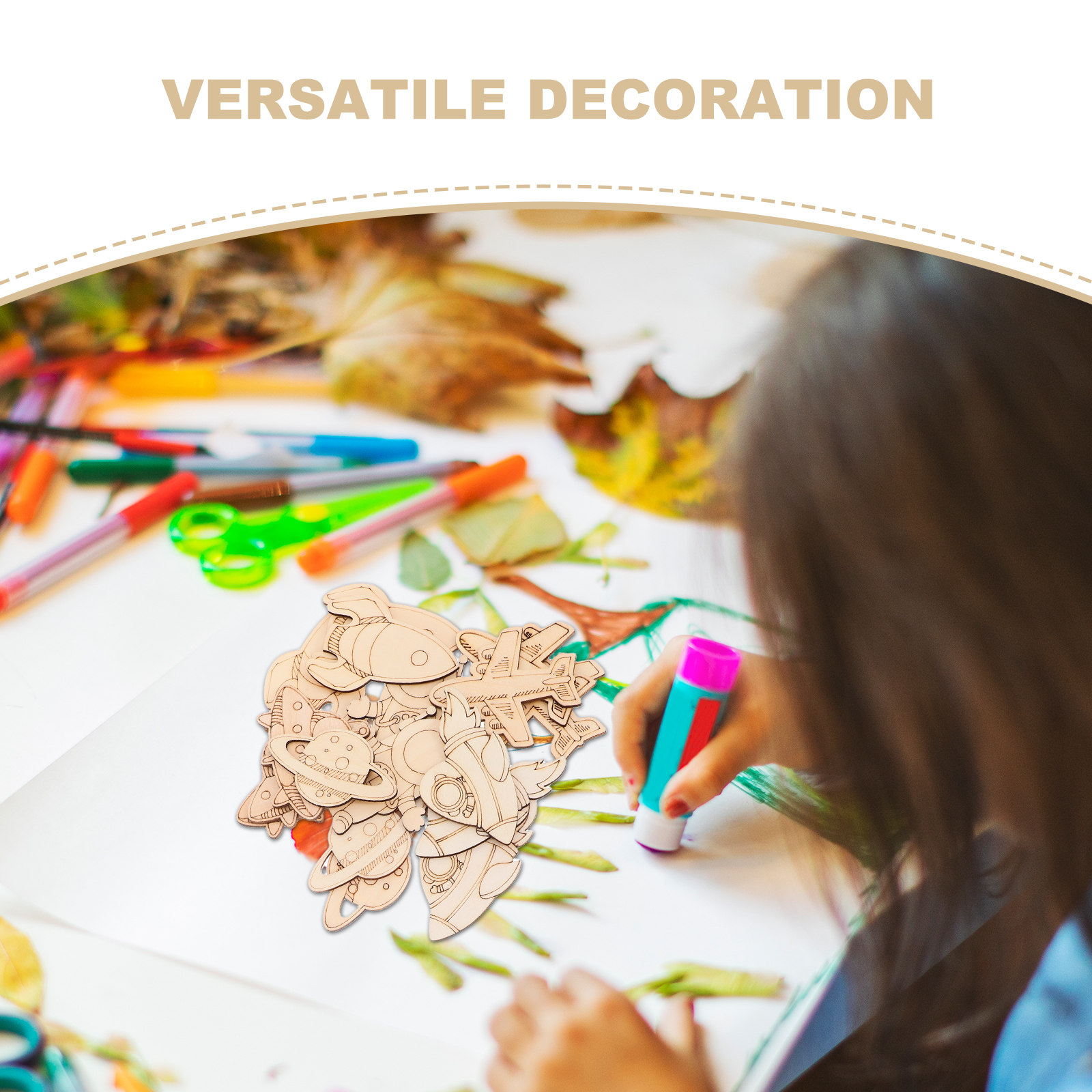 24 szt. Drewniane wycinanki o  – Art And Craft Rocket recenzja i cena