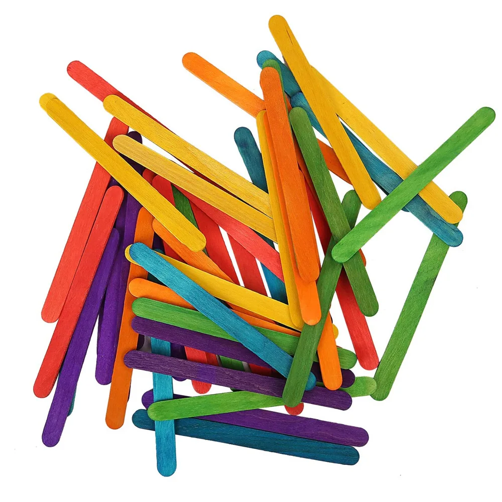 50 SZTUK Kolorowych Patyczków  – Art Craft Stick recenzja i cena
