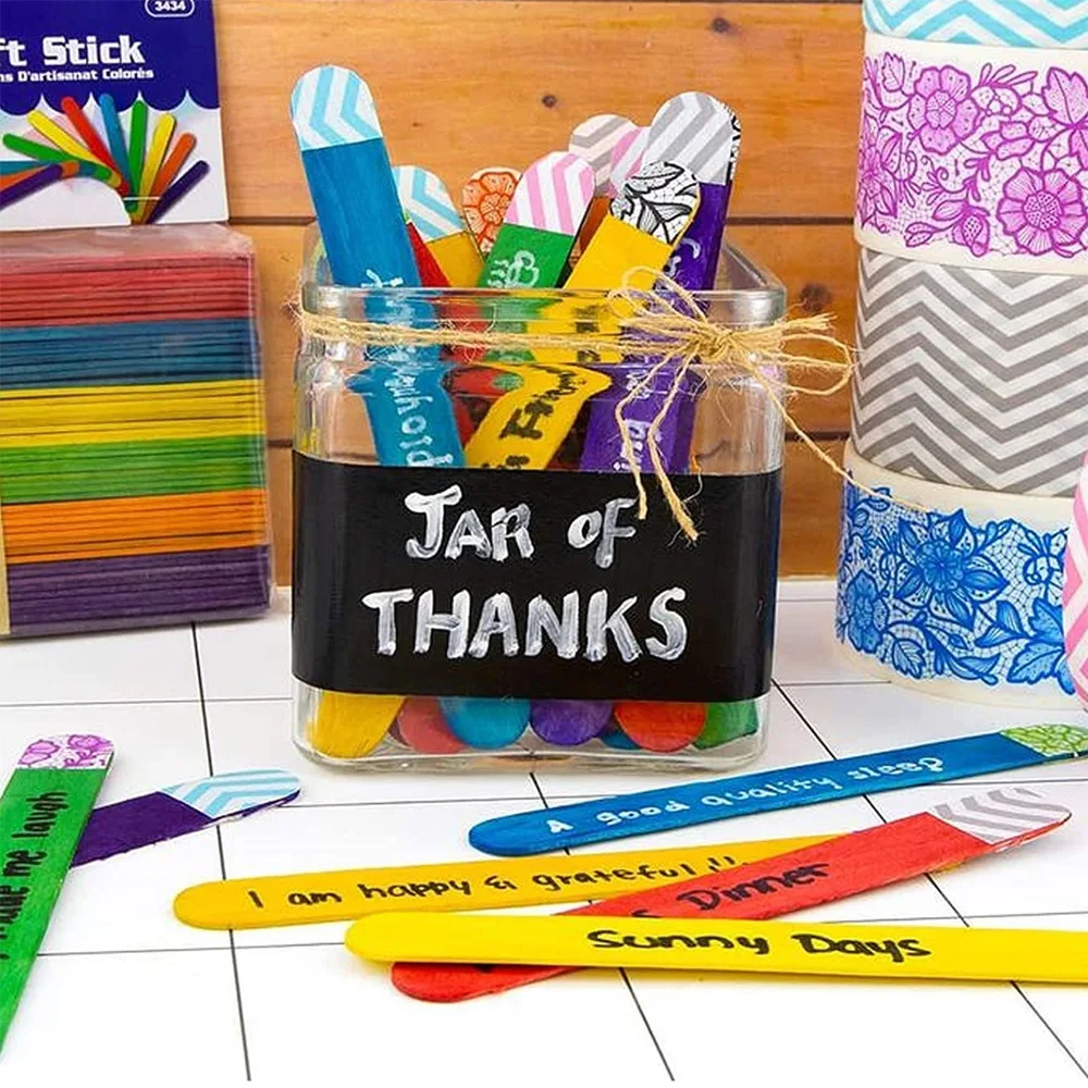 50 SZTUK Kolorowych Patyczków  – Art Craft Stick recenzja i cena