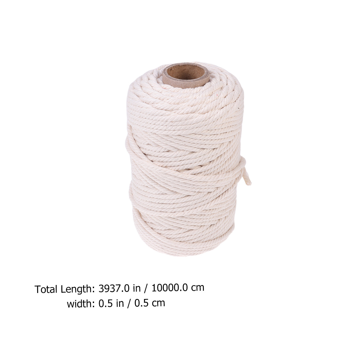 100M Naturalna bawełniana lina – Macrame Cord Cotton recenzja i cena