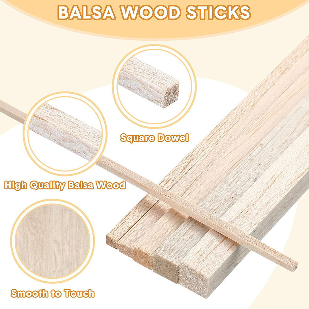 130 sztuk drewno balsa drewnia – Art Craft Stick recenzja i cena