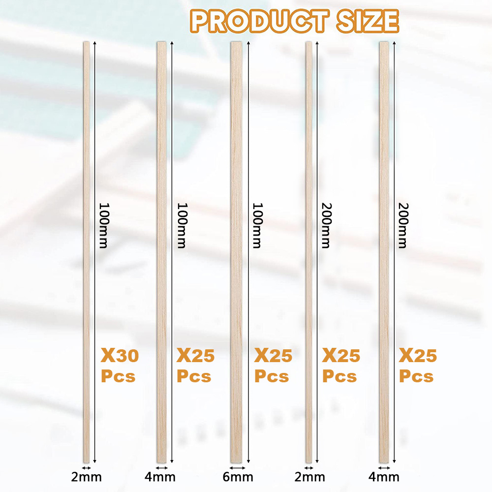 130 sztuk drewno balsa drewnia – Art Craft Stick recenzja i cena