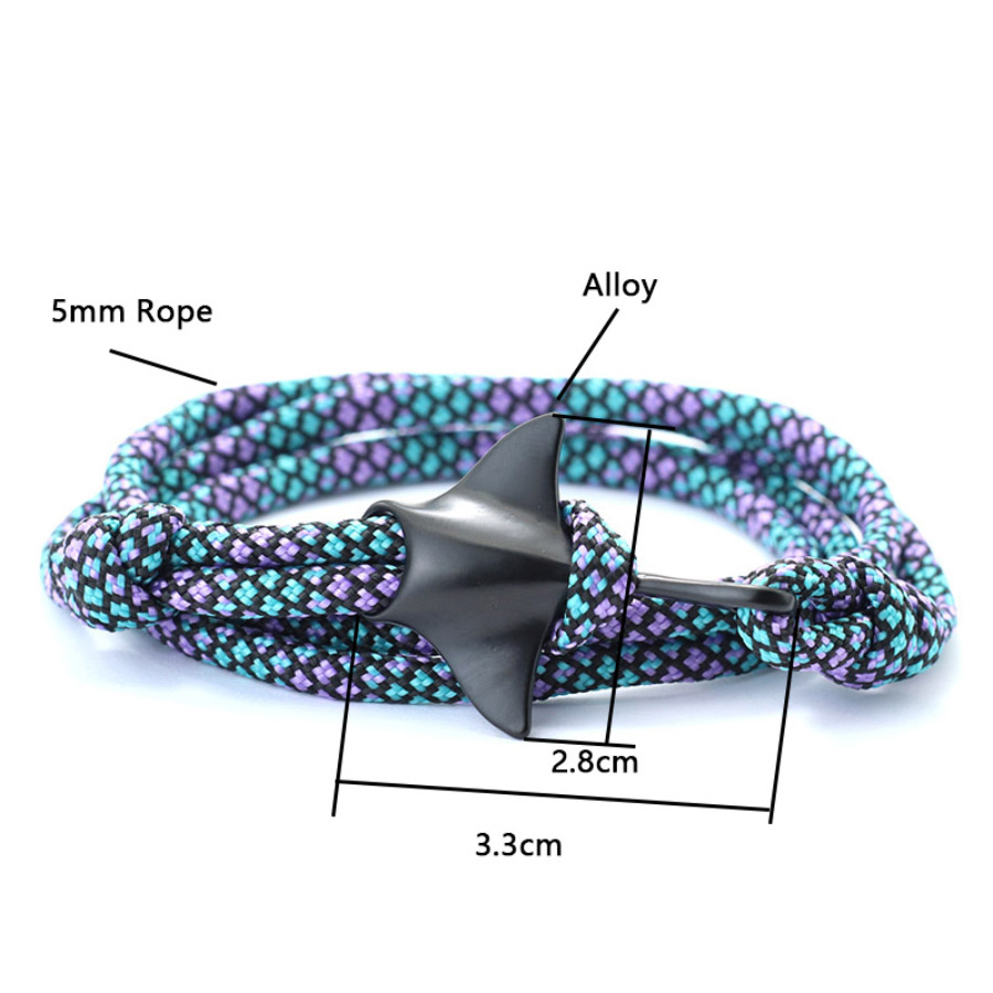 Stylowa bransoletka Manta Mężc – Macrame Cord Cotton recenzja i cena