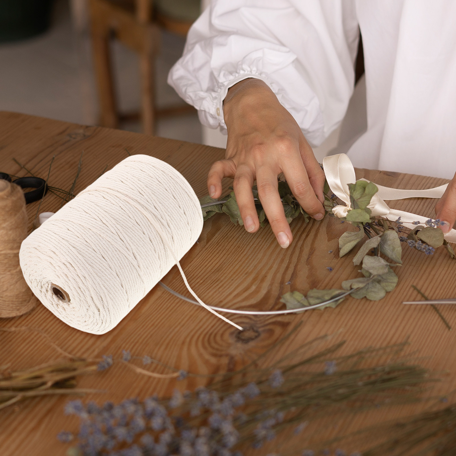 1 Rolka Grubej, Miękkiej Baweł – Macrame Cord Cotton recenzja i cena