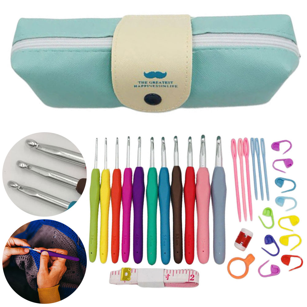 11-częściowy zestaw kolorowych – Crochet Hook Set recenzja i cena