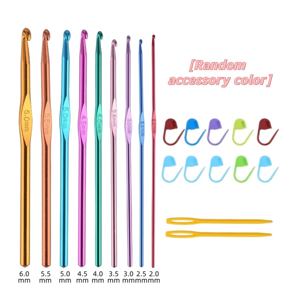 21-częściowy zestaw kolorowych – Crochet Hook Set recenzja i cena